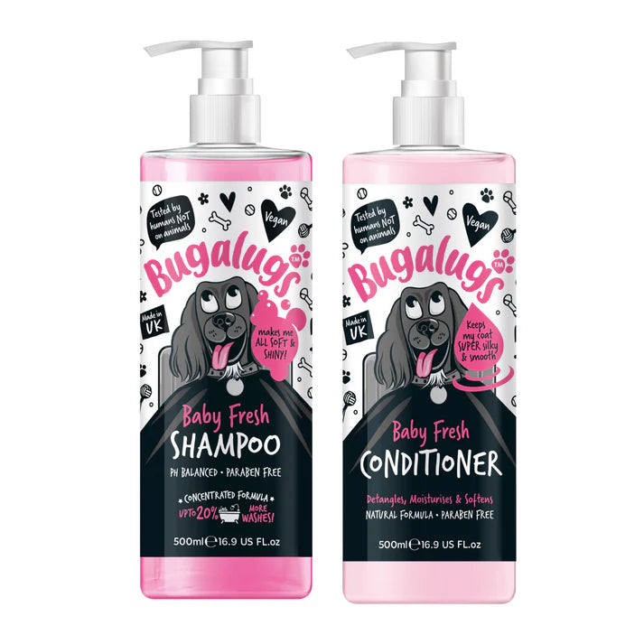 Bugalugs Baby Fresh Dog Shampoo & Conditioner Duo