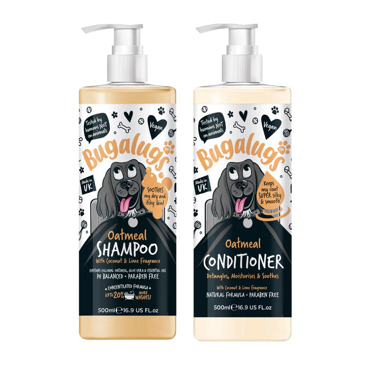 Oatmeal Shampoo & Conditioner Dog Grooming Duo